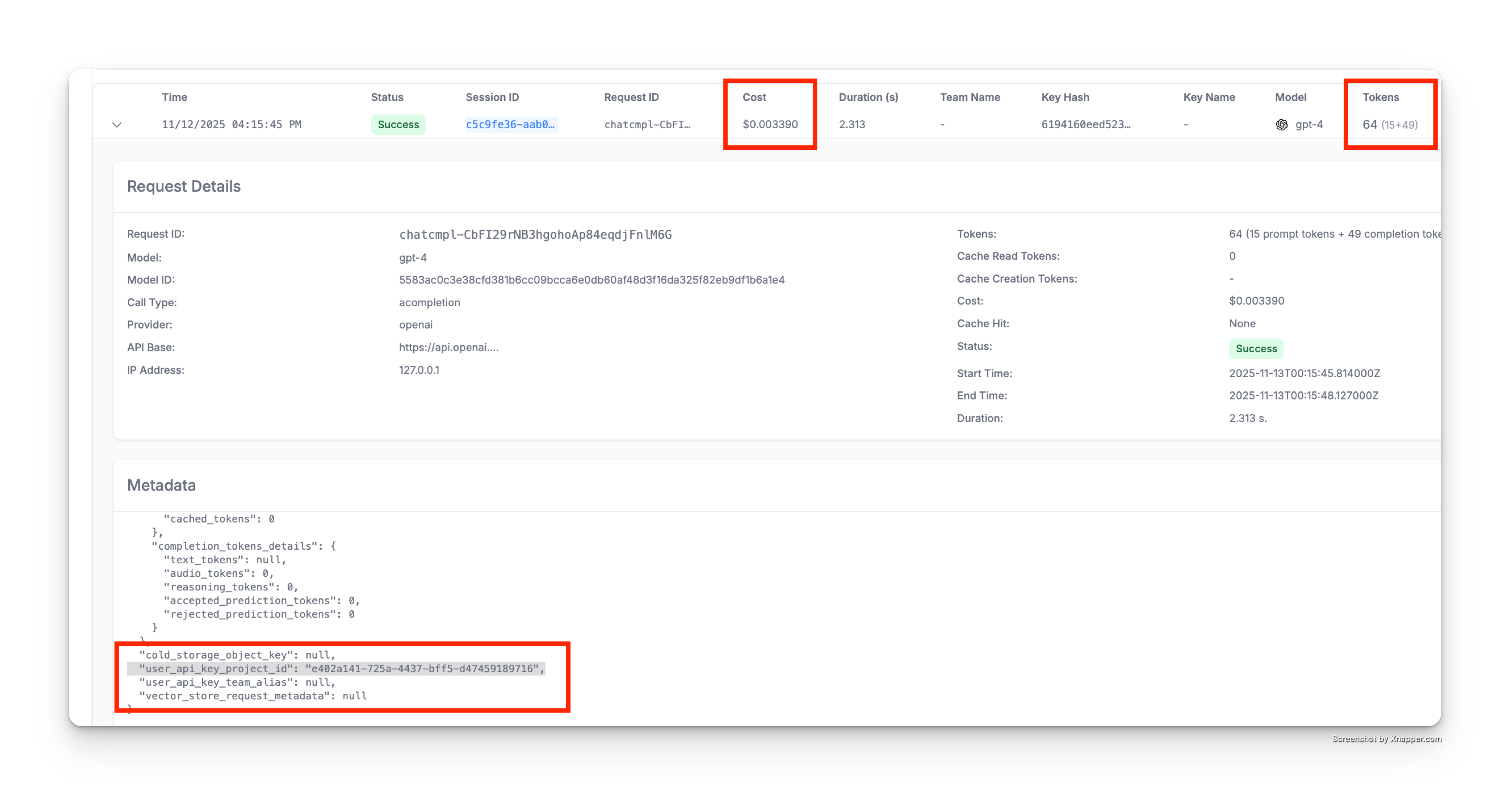 Project Spend Tracking